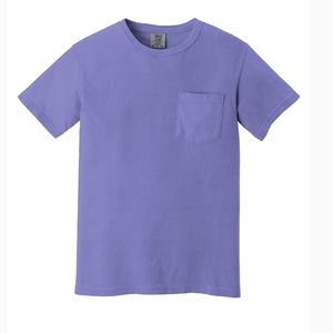 New Comfort Color Pocket T-Shirt - Violet - Small